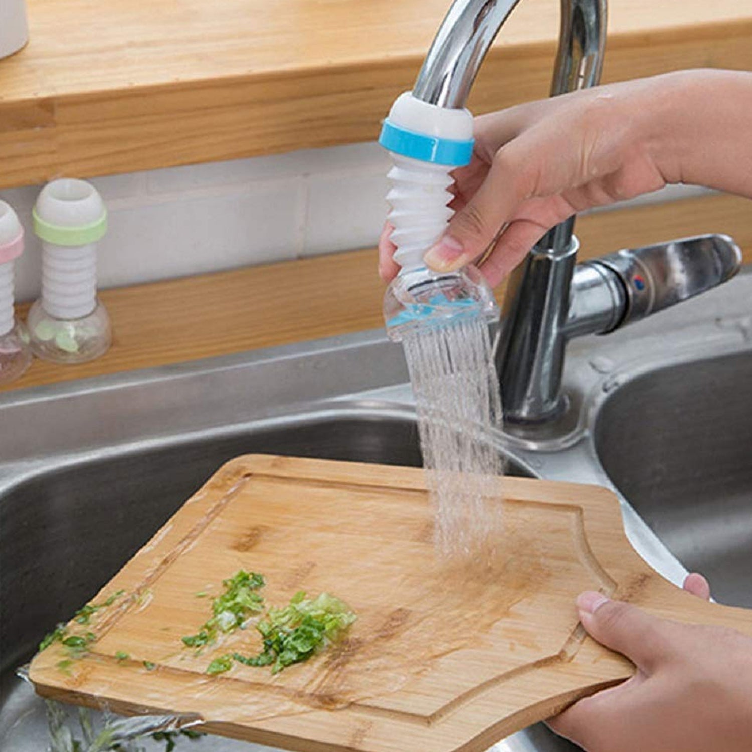 Multipurpose Adjustable Kitchen Sink Tap Water Filter with Rotating Faucet Sprayer (1 Pc) Multipurpose Adjustable Kitchen Sink Tap Water Filter with Rotating Faucet Sprayer (1 Pc)